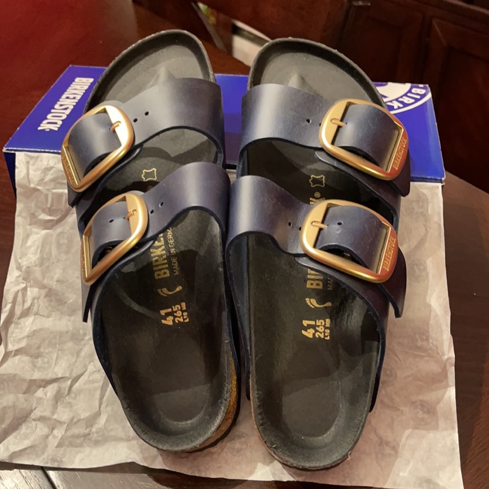 Birkenstock “Big Buckle” Arizona Sandel. Navy Blue